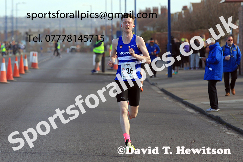 Senior mens Northern 12 Stage Road Relay, 2025 Northern 12 and 6 Stage Road Relays and Junior 5k, Redcar. Photo: David T. Hewitson/Sports for All Pics